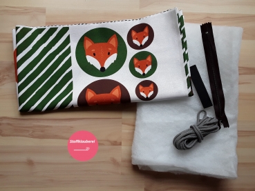 "Fuchs" Tierbeutel aus Canvas von Käselotti inkl. benötigten Zubehör